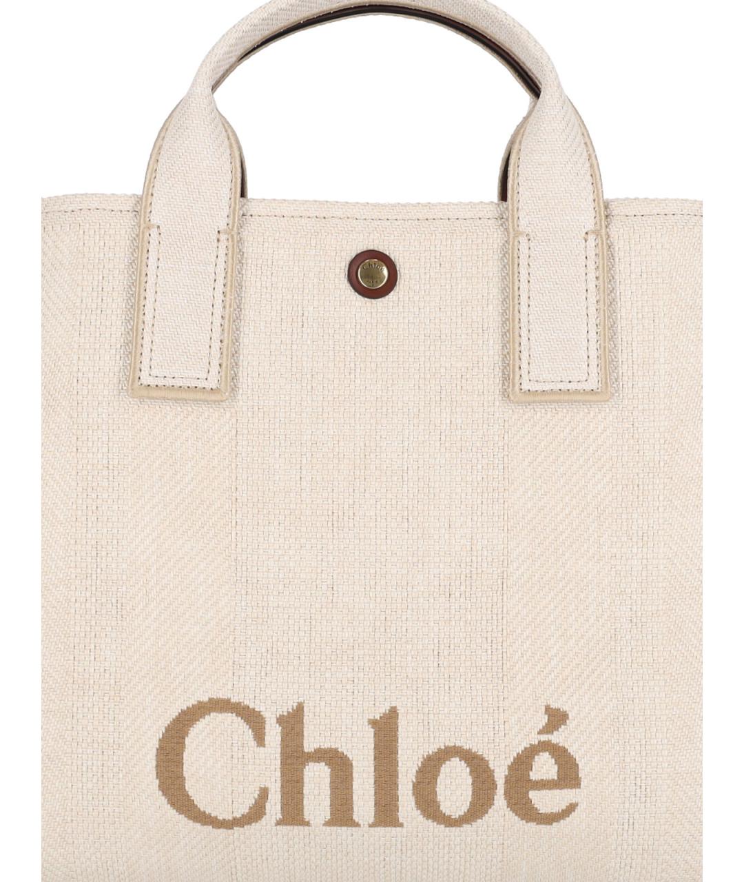 CHLOE Бежевая сумка тоут, фото 5