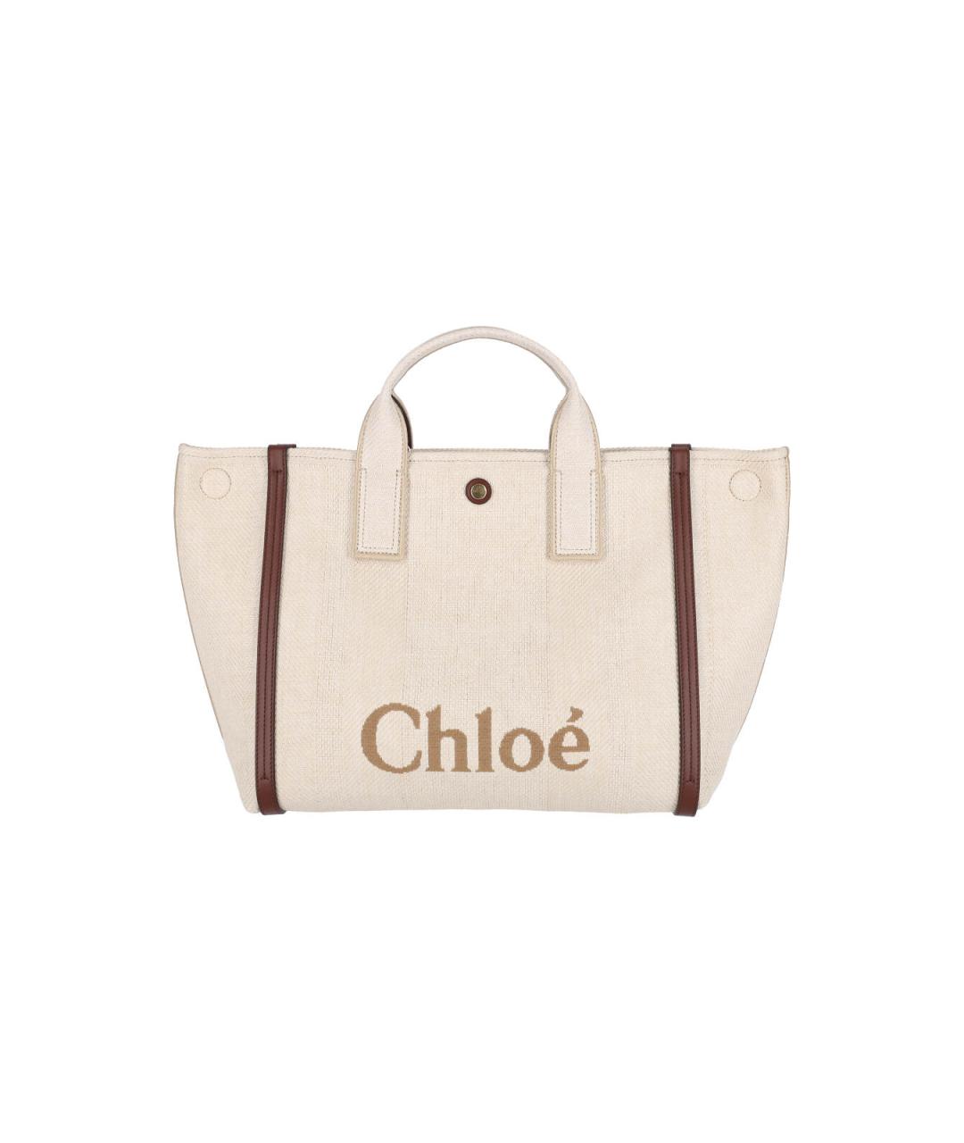 CHLOE Бежевая сумка тоут, фото 2