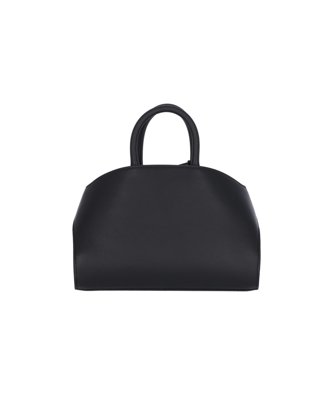 FERRAGAMO Черная кожаная сумка тоут, фото 3
