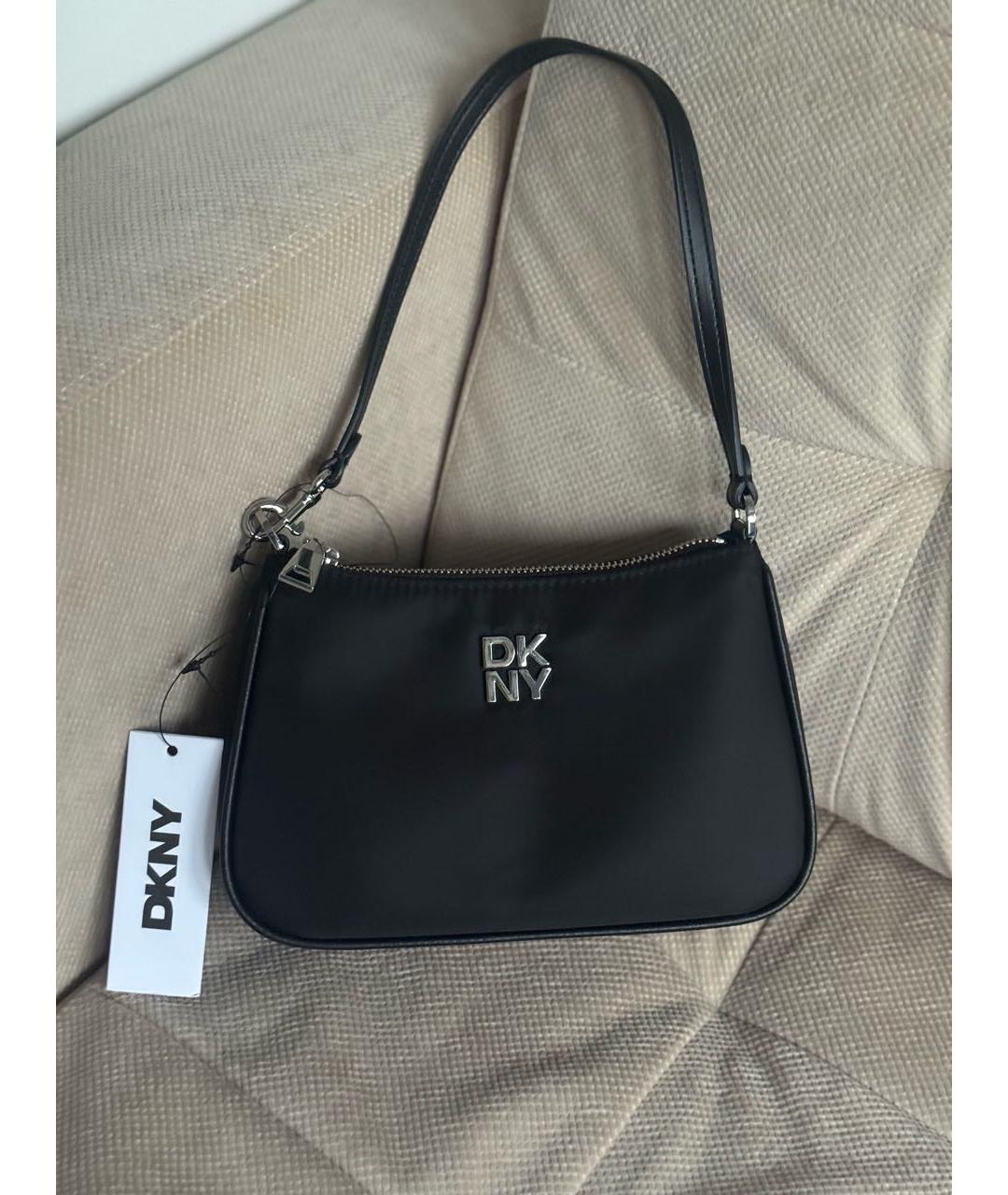 DKNY Черная тканевая сумка через плечо, фото 6