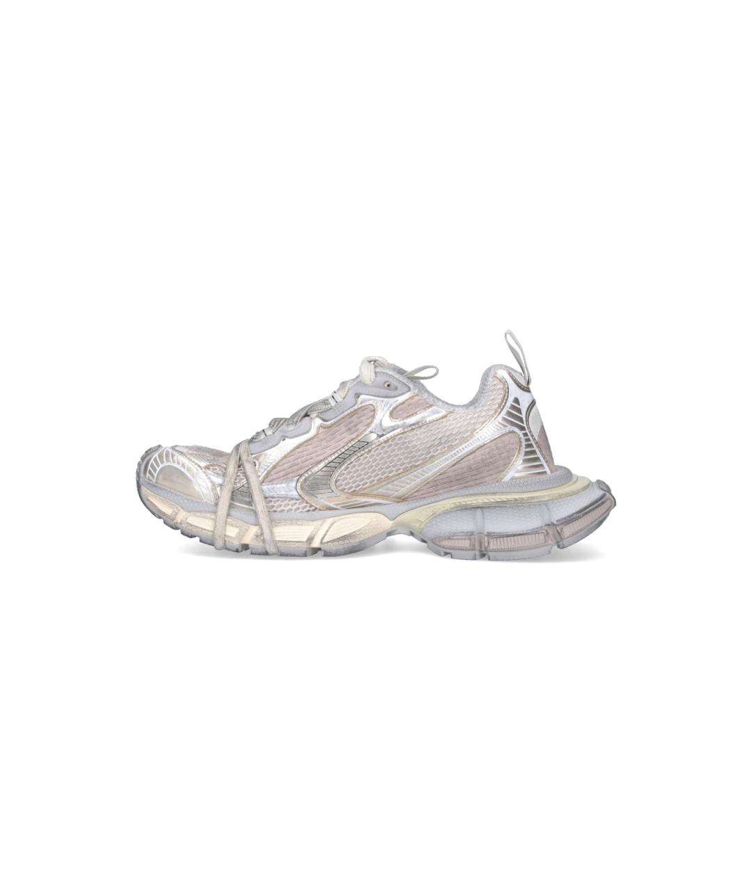 BALENCIAGA Серые низкие кроссовки / кеды, фото 3