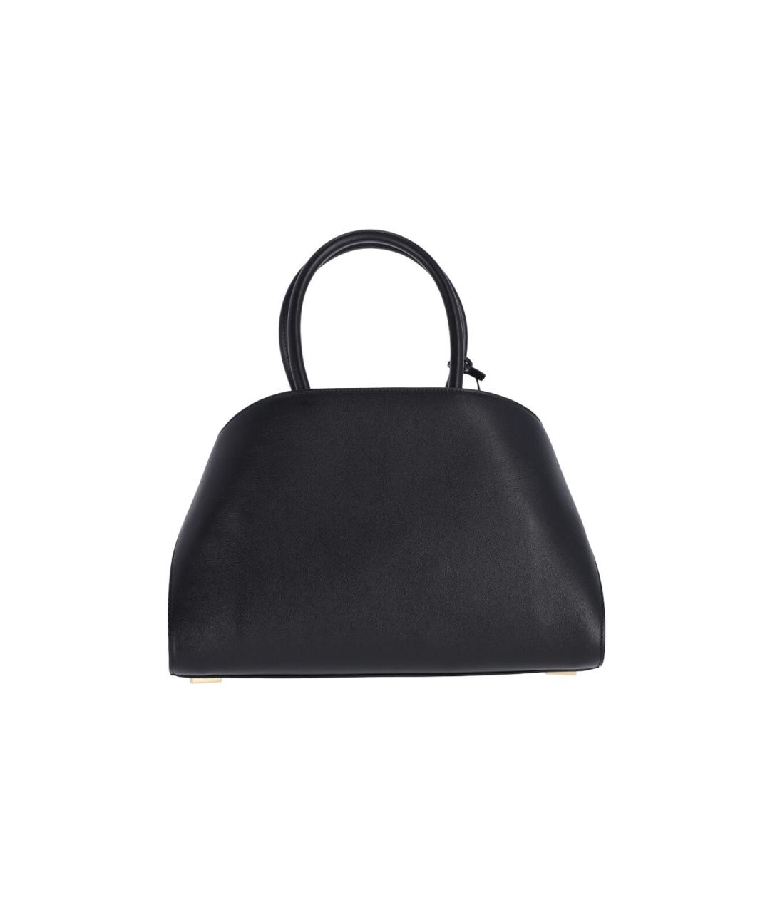 FERRAGAMO Черная кожаная сумка тоут, фото 3