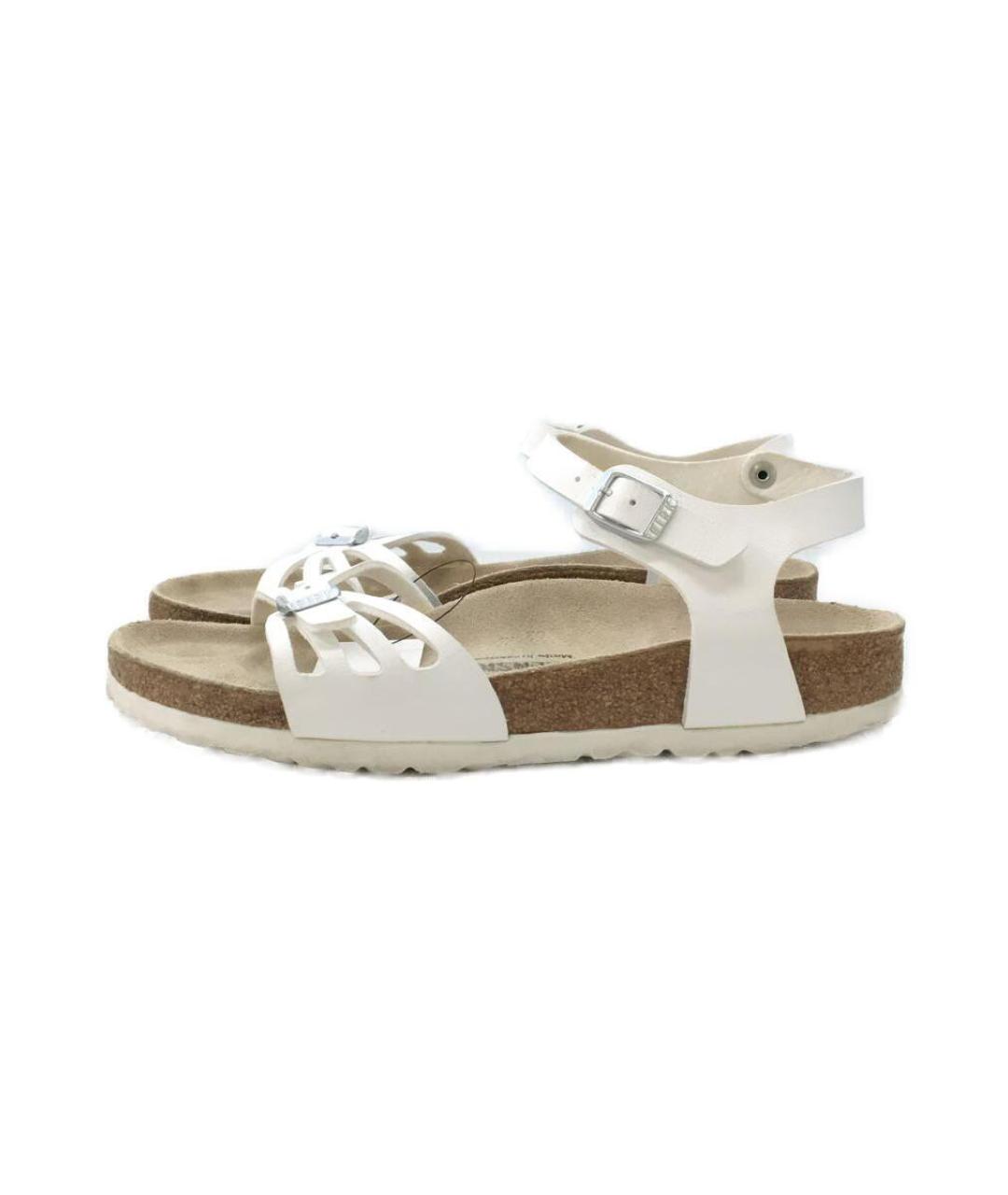 BIRKENSTOCK Белые кожаные босоножки, фото 8