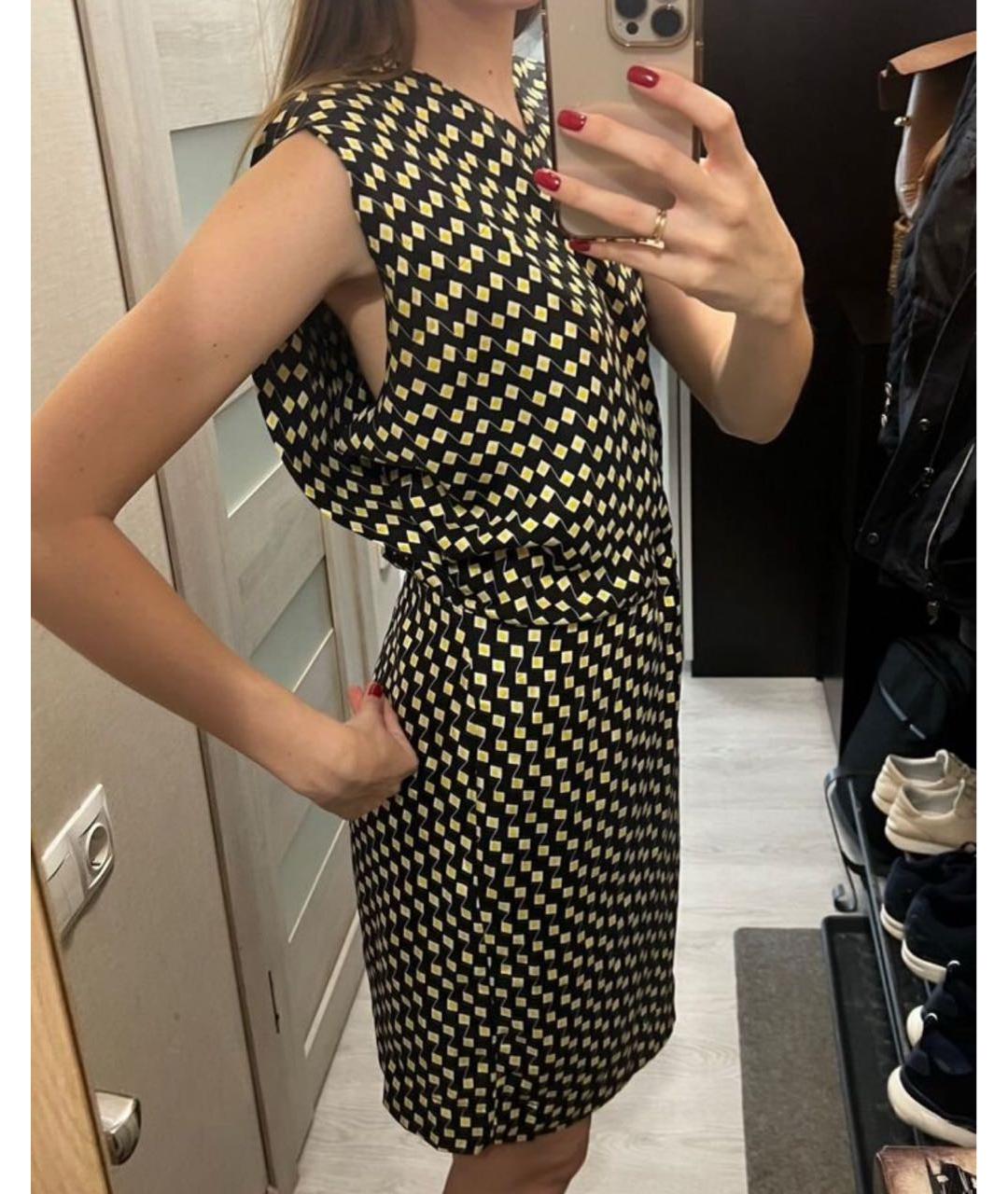 DIANE VON FURSTENBERG Мульти шелковое повседневное платье, фото 2