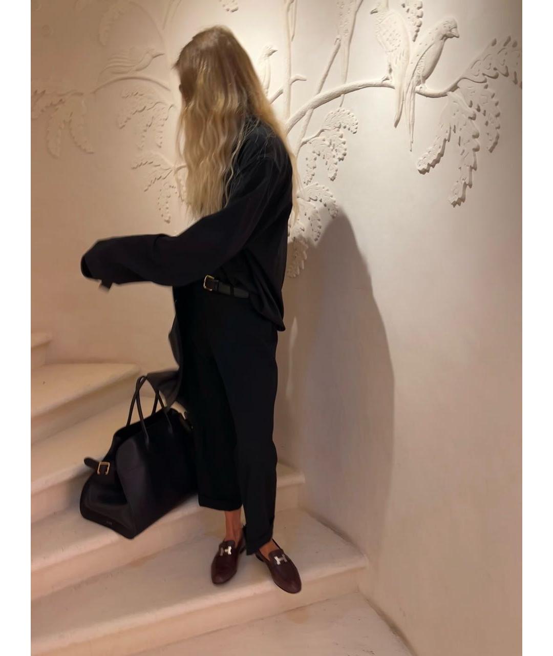 HERMES Бордовые кожаные лоферы, фото 8