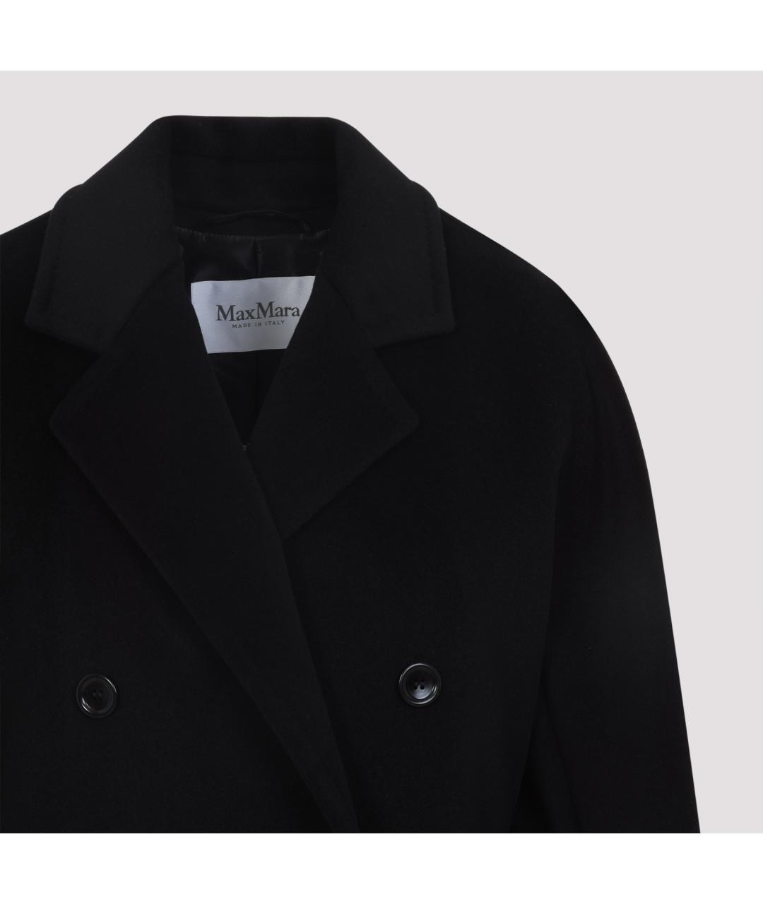 MAX MARA Черное шерстяное пальто, фото 6
