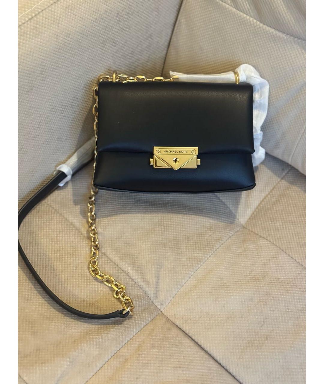 MICHAEL KORS Черная сумка через плечо из искусственной кожи, фото 5