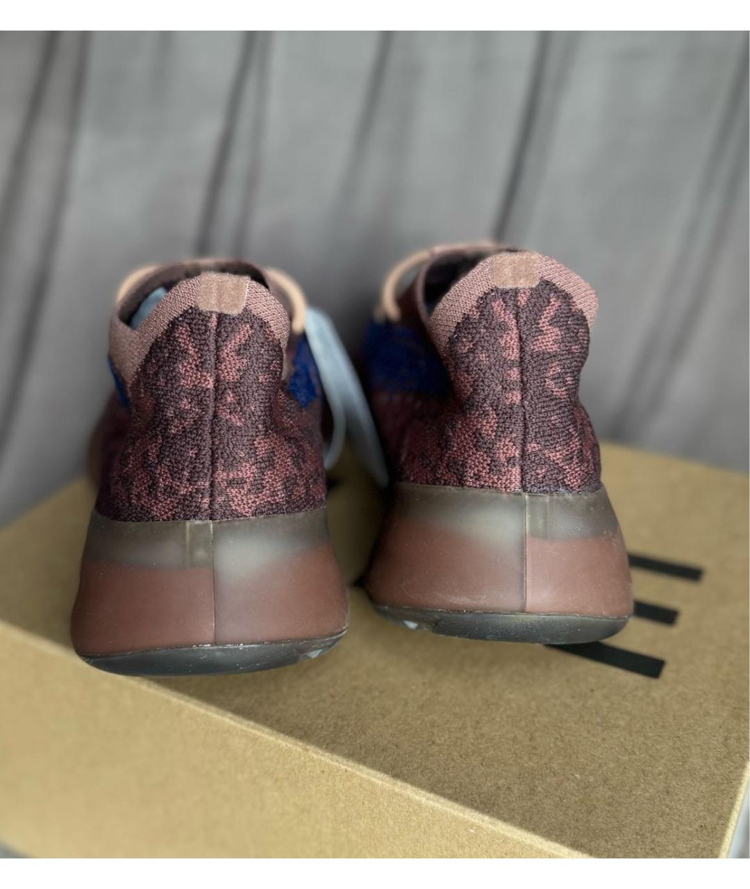 ADIDAS YEEZY Коричневые текстильные кроссовки, фото 5