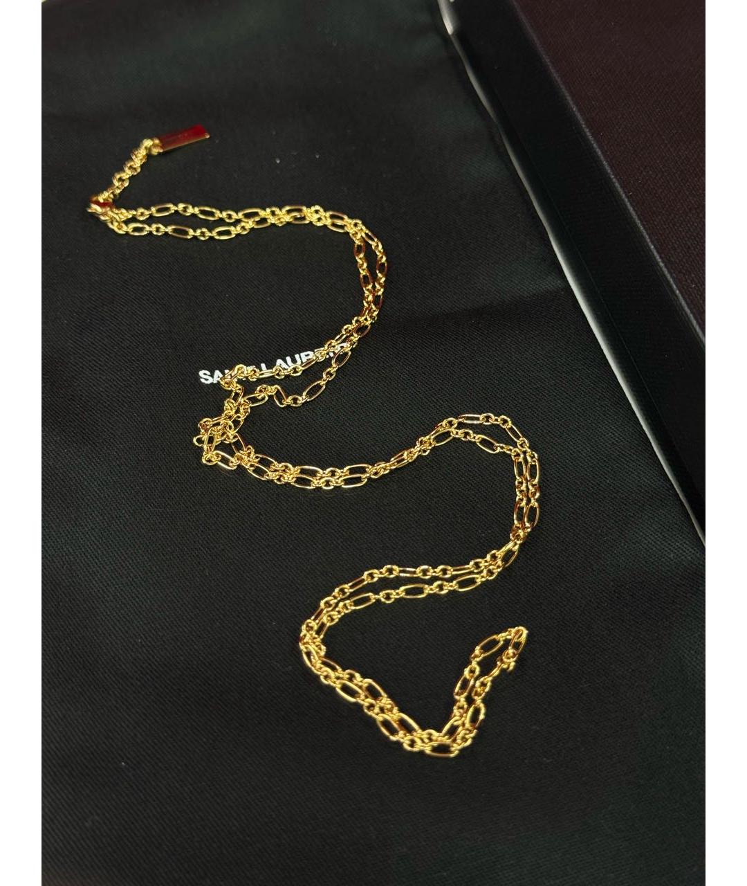 SAINT LAURENT Золотая металлическая подвеска, фото 5