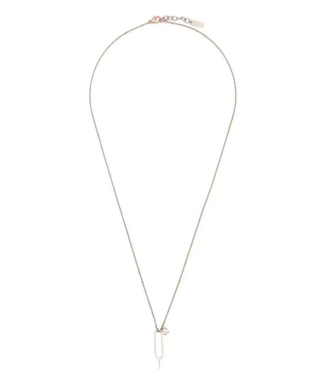 SAINT LAURENT Серебряная металлическая подвеска, фото 2