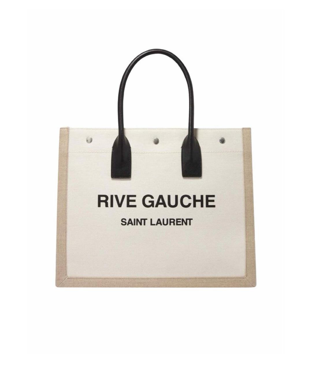 SAINT LAURENT Бежевая сумка тоут, фото 1