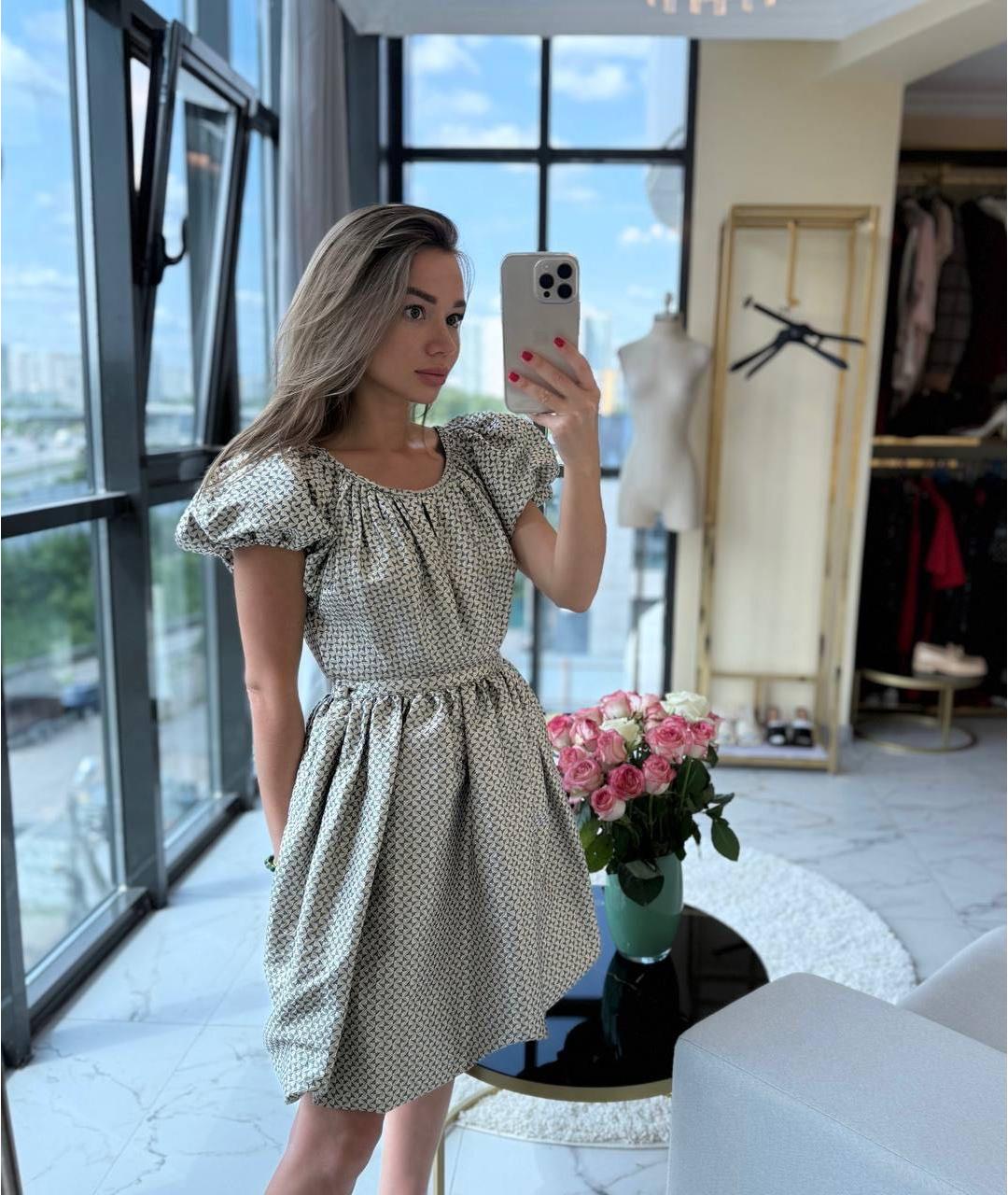MIU MIU Золотое коктейльное платье, фото 5