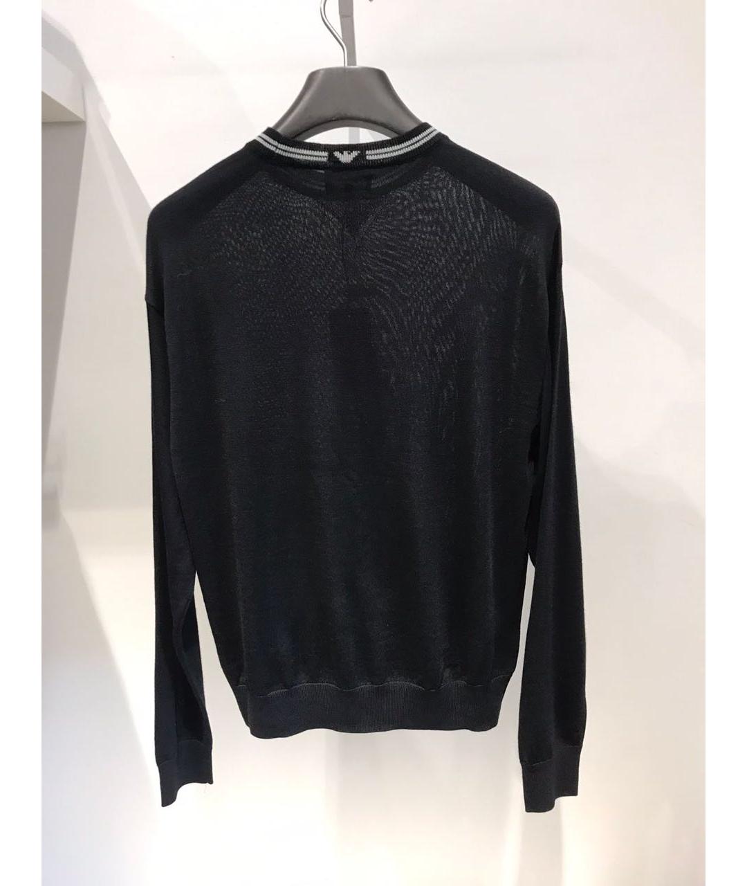 EMPORIO ARMANI Черный джемпер / свитер, фото 2