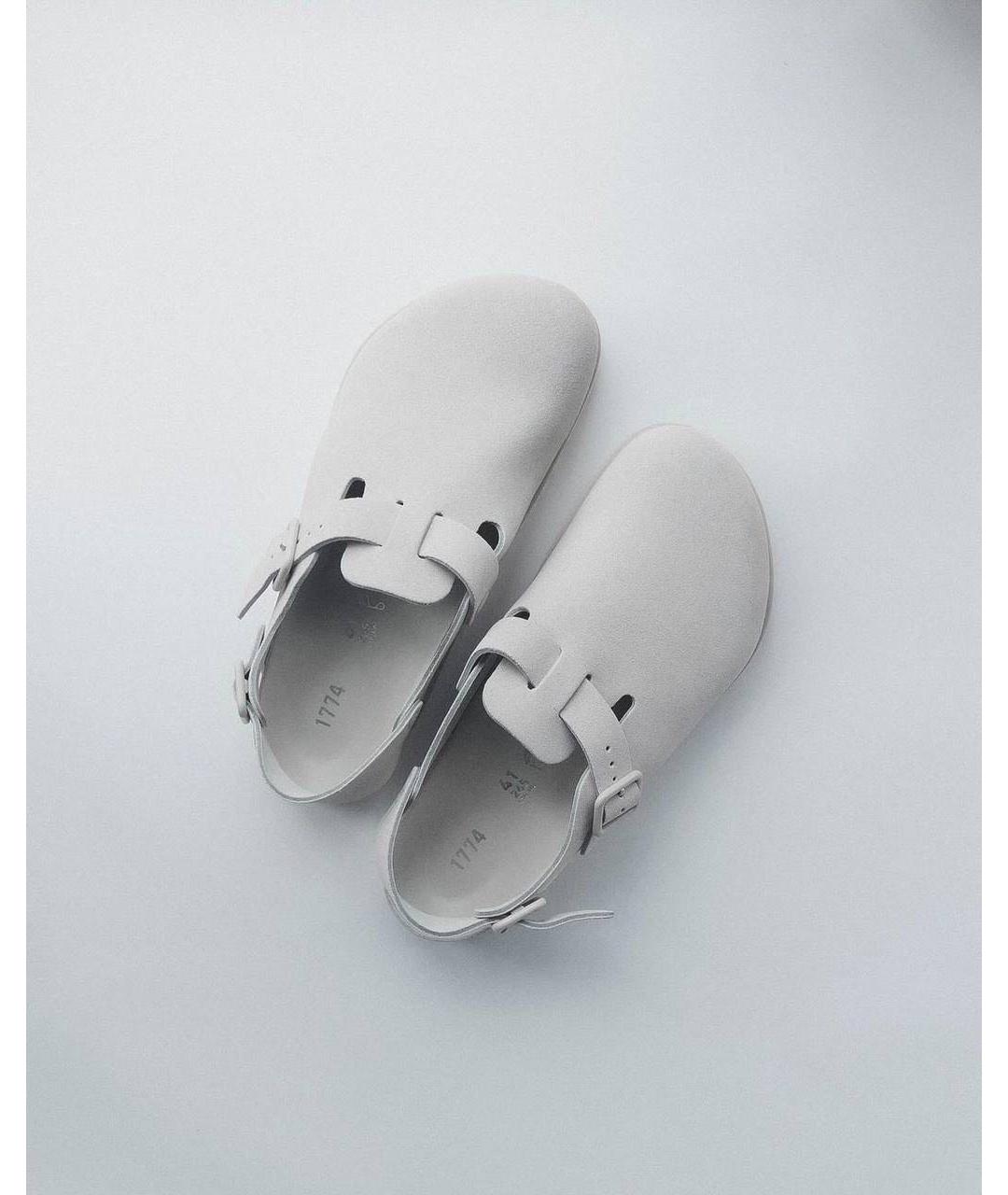 BIRKENSTOCK Бежевые замшевые сандалии, фото 3