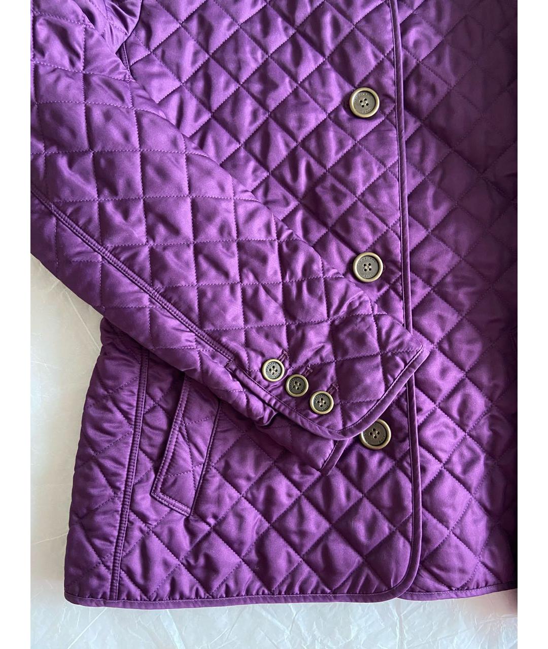 BURBERRY Фиолетовая хлопковая куртка, фото 4