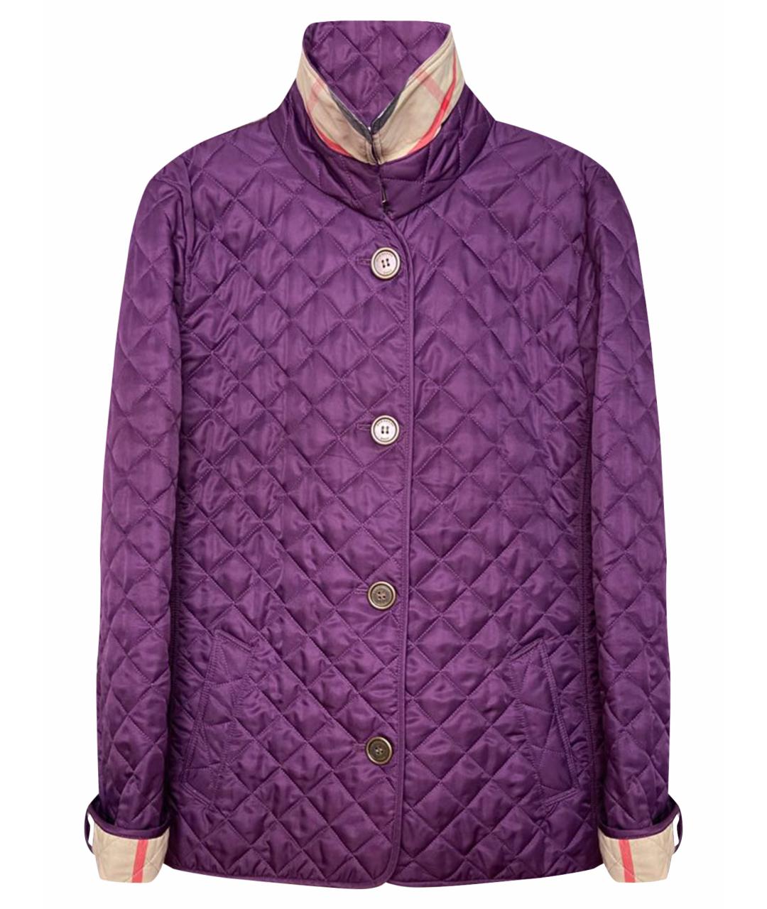 BURBERRY Фиолетовая хлопковая куртка, фото 1