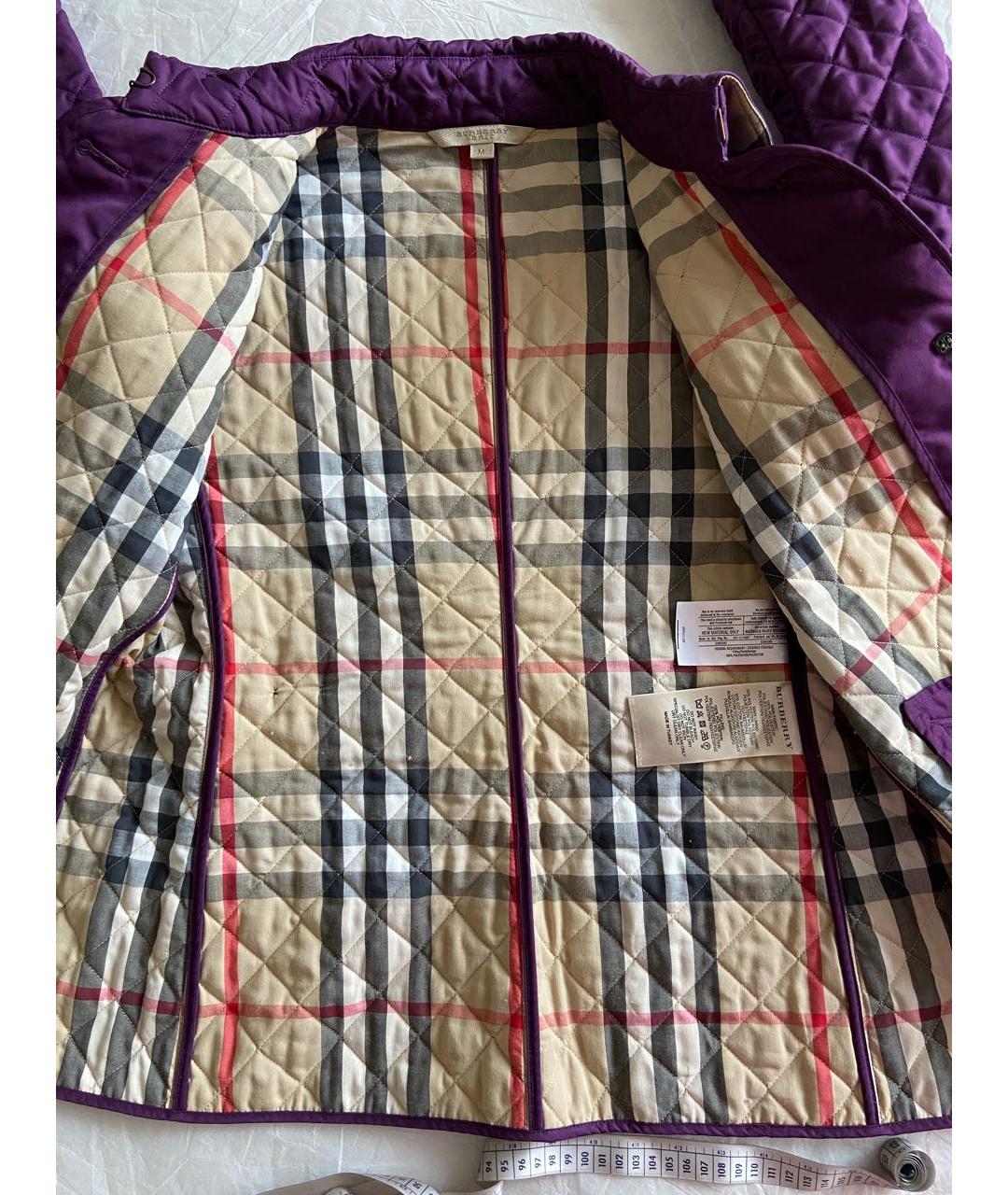 BURBERRY Фиолетовая хлопковая куртка, фото 8