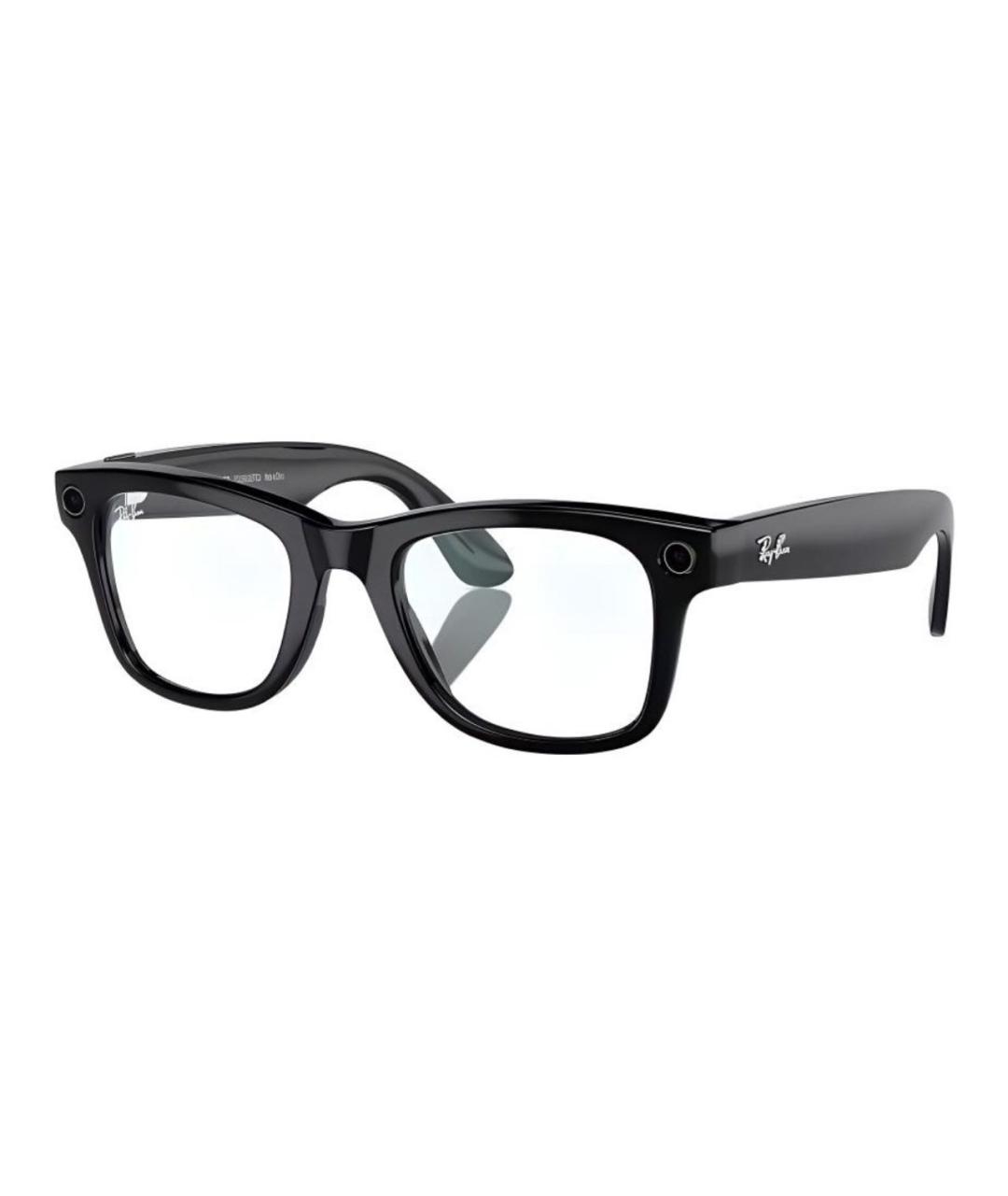 RAY BAN Черные пластиковые солнцезащитные очки, фото 1