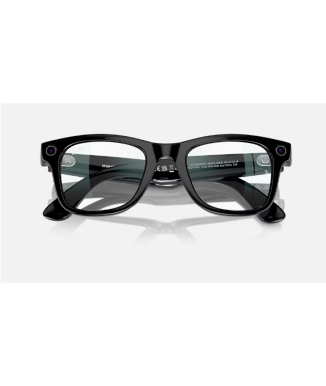 RAY BAN Черные пластиковые солнцезащитные очки, фото 2