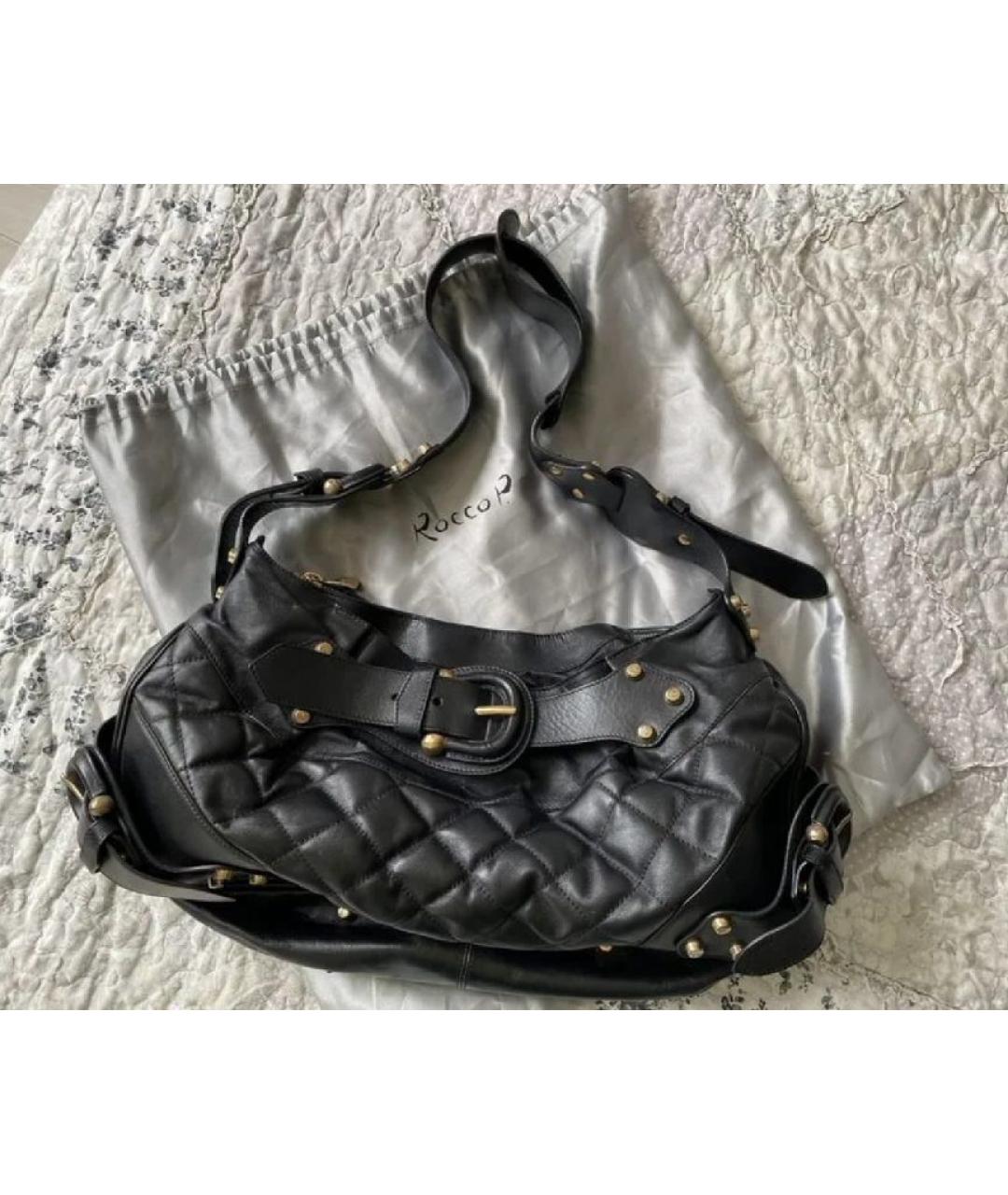BURBERRY Черная кожаная сумка через плечо, фото 6