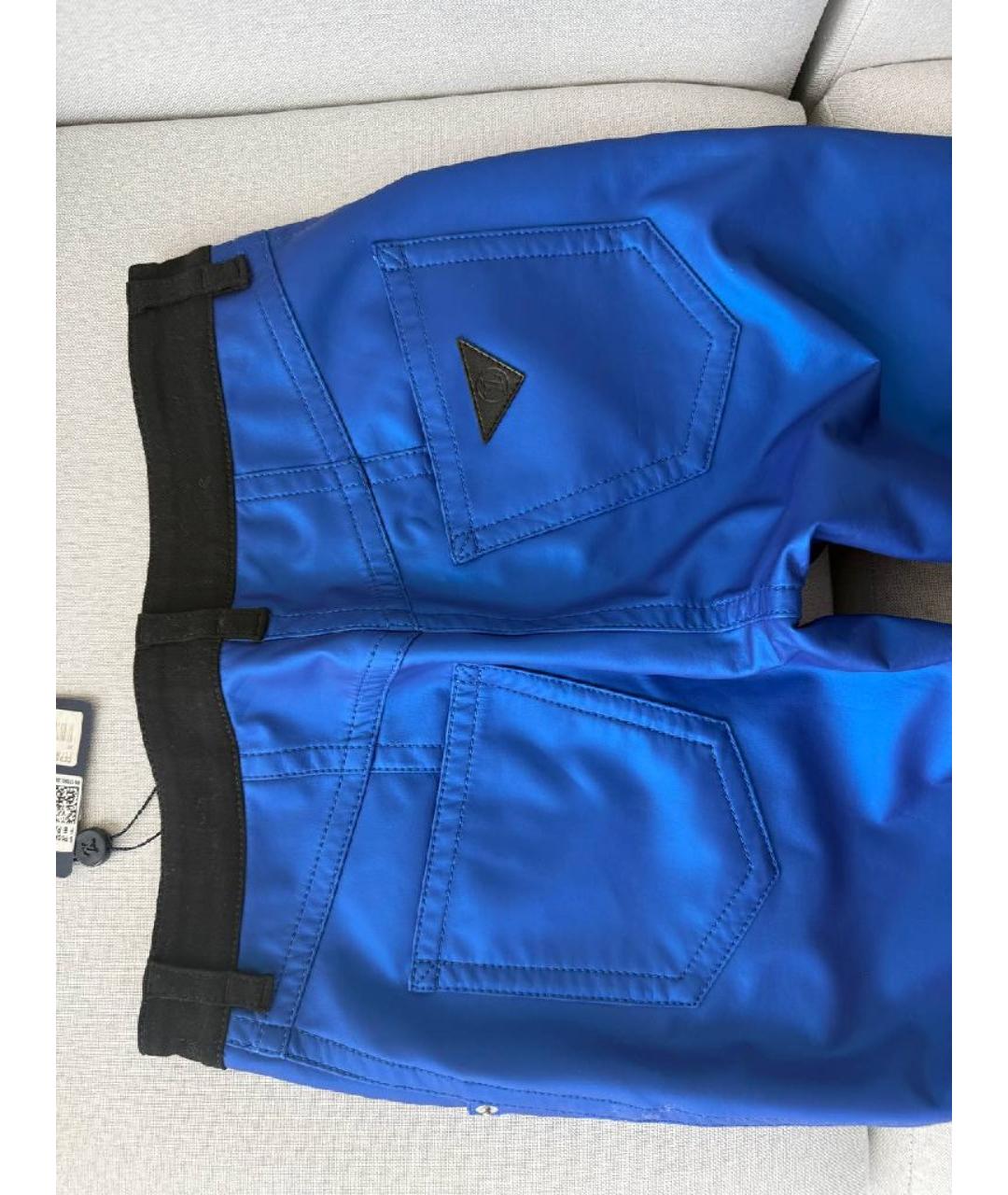 LOUIS VUITTON Синие прямые брюки, фото 6