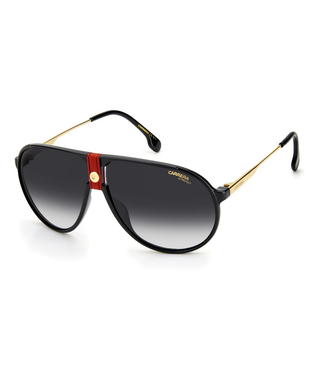 CARRERA Y CARRERA Черные пластиковые солнцезащитные очки, фото 4
