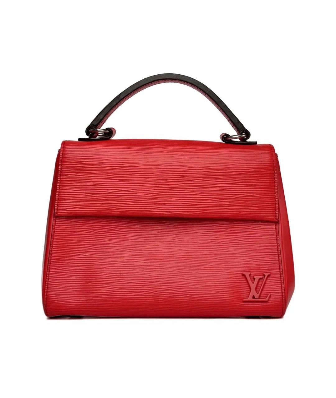 LOUIS VUITTON Красная кожаная сумка с короткими ручками, фото 2