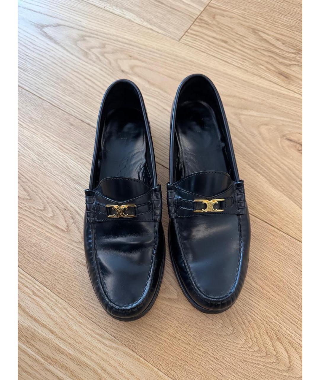 CELINE Черные лоферы, фото 2
