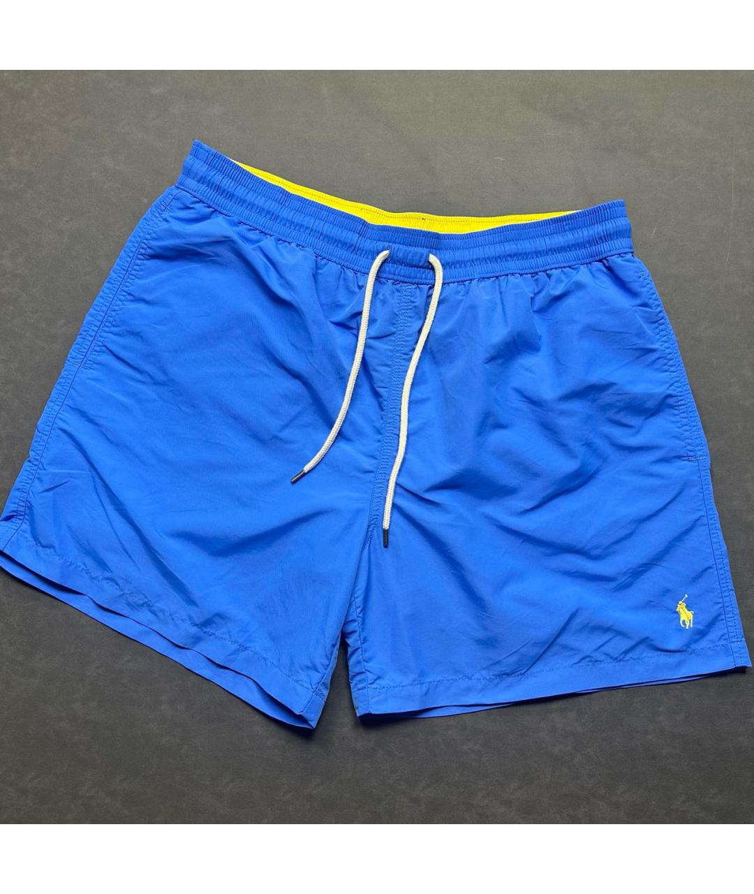 POLO RALPH LAUREN Синие полиэстеровые шорты, фото 7