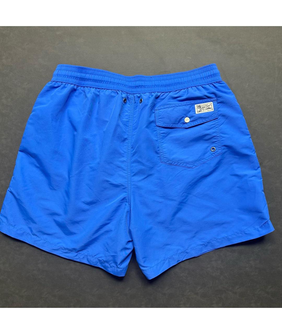 POLO RALPH LAUREN Синие полиэстеровые шорты, фото 2