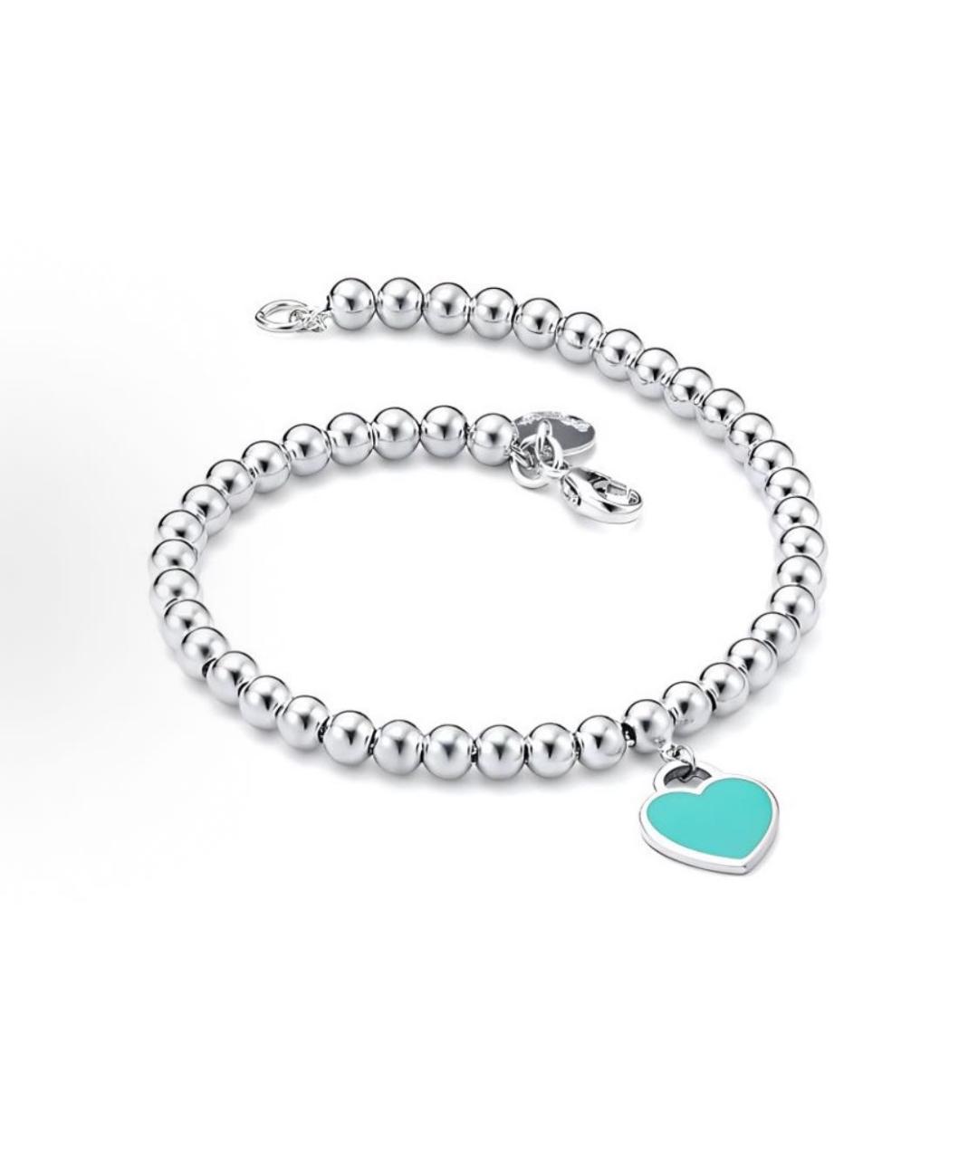 TIFFANY&CO Бирюзовый серебряный браслет, фото 4