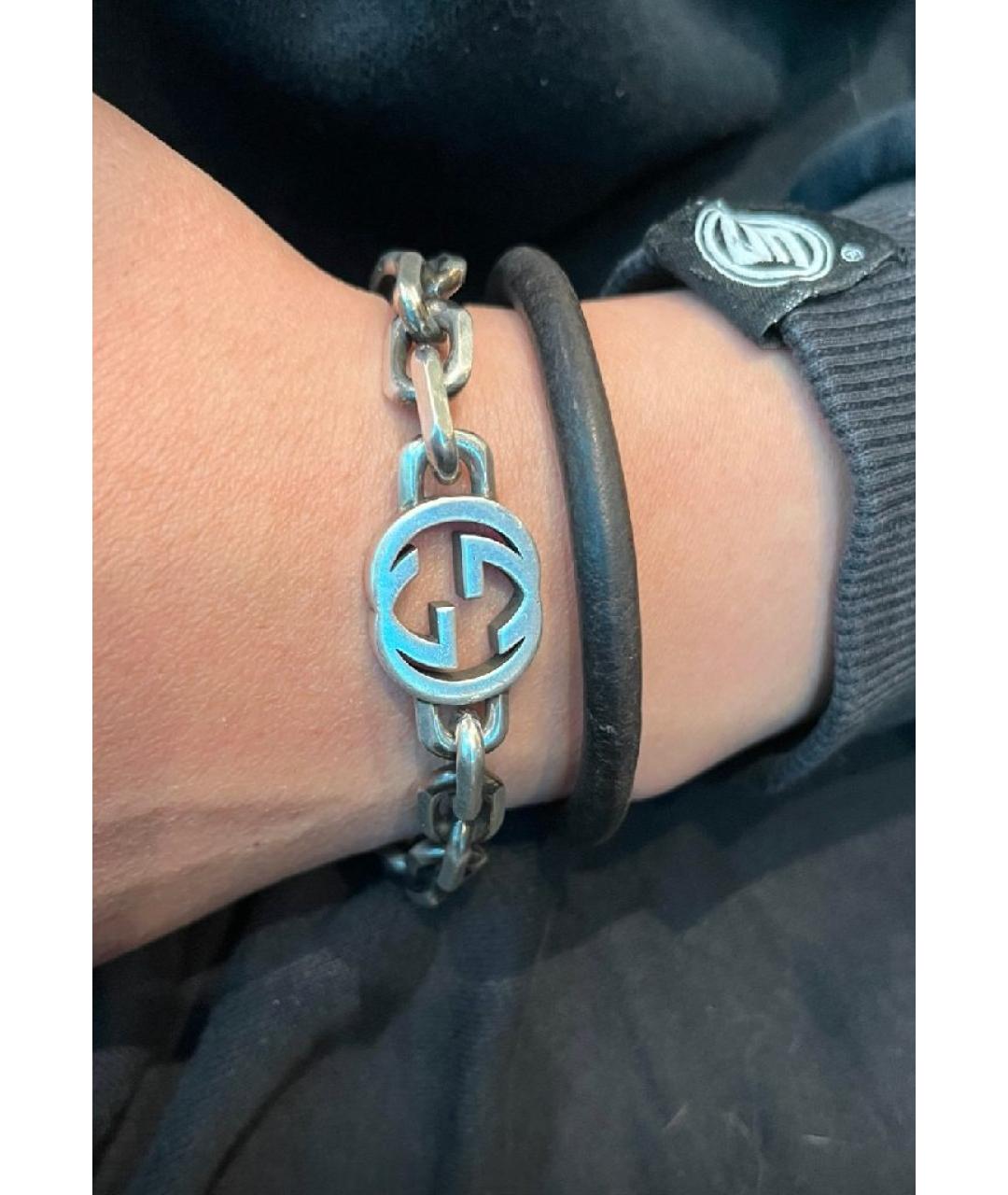 GUCCI Серебрянный браслет, фото 4