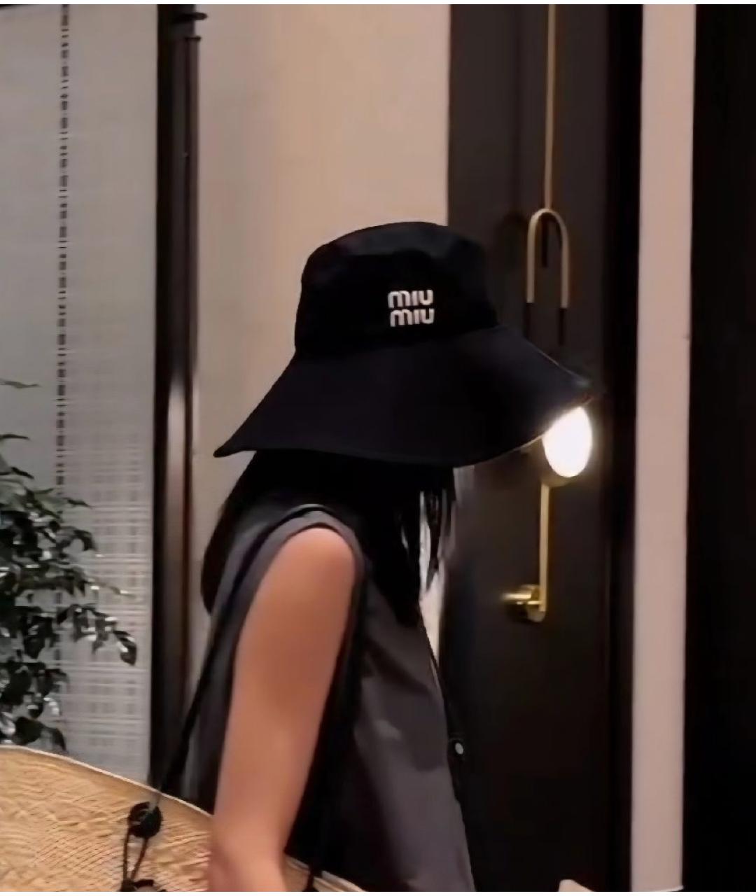 MIU MIU Черная панама, фото 3