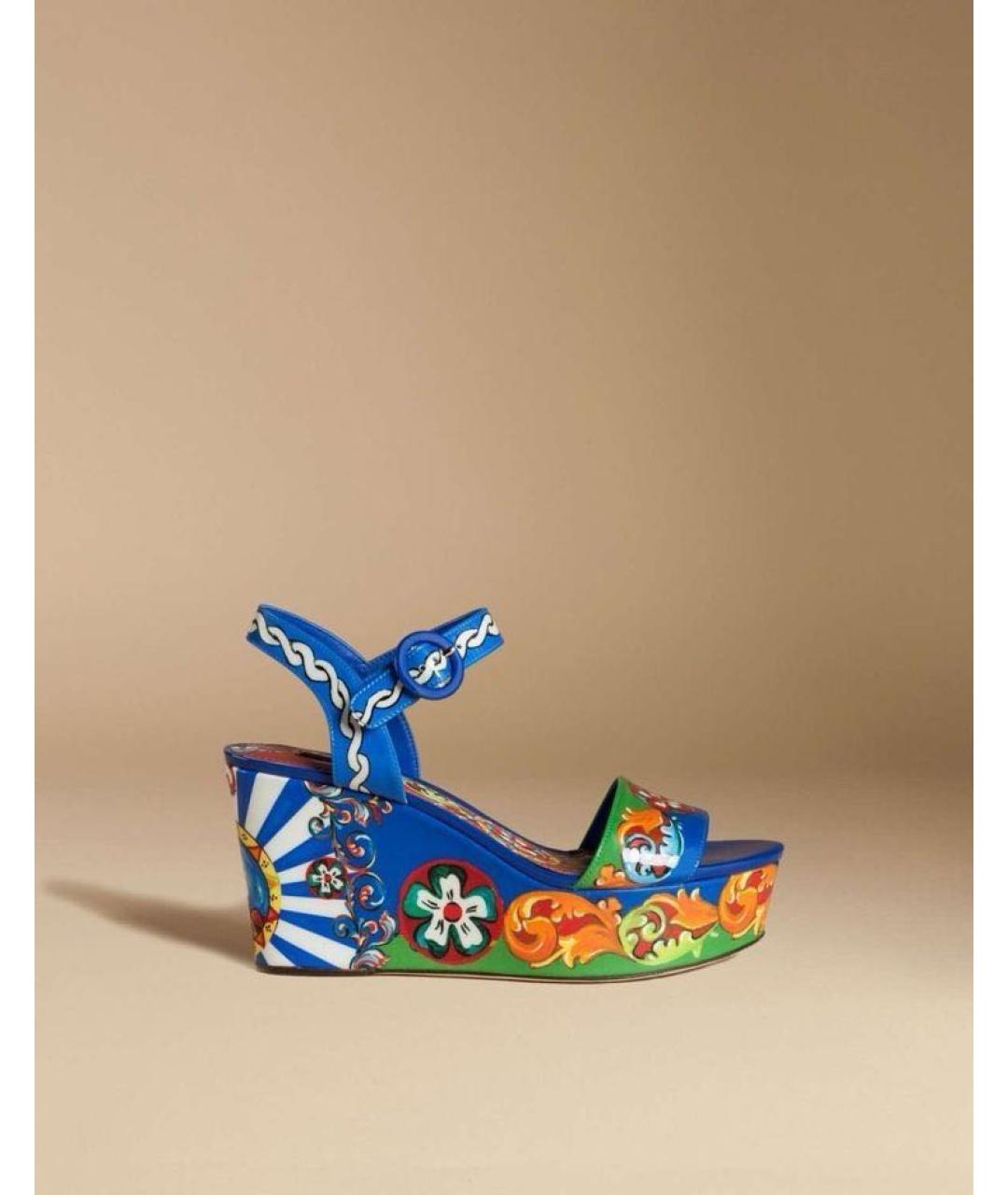 DOLCE&GABBANA Кожаные босоножки, фото 2