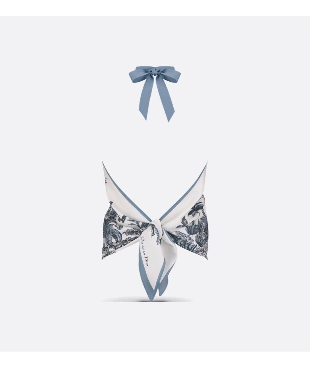CHRISTIAN DIOR Белая шелковая блузы, фото 2