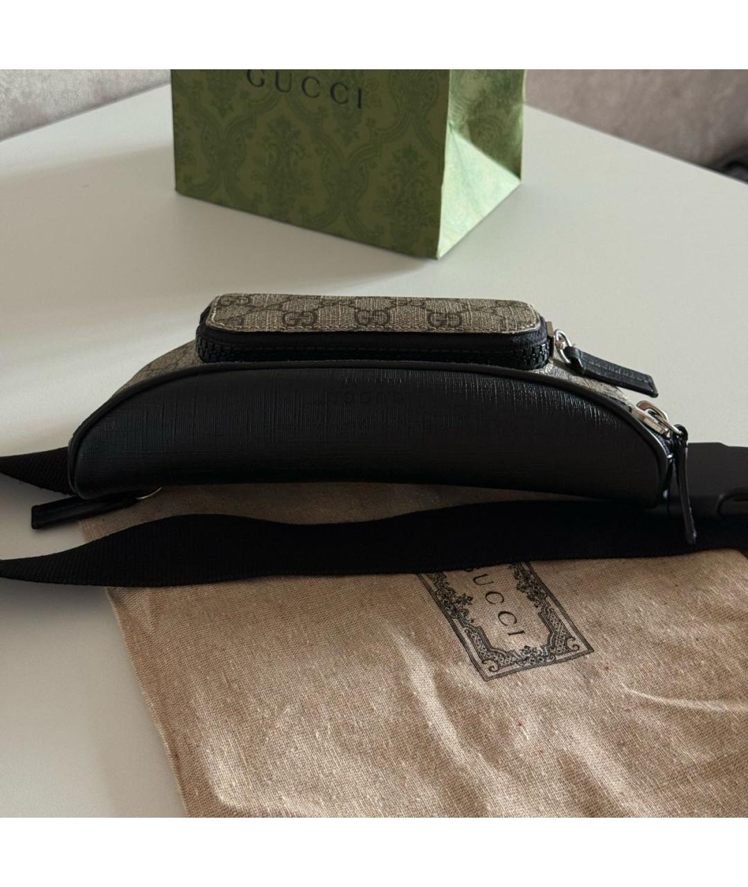 GUCCI Кожаная поясная сумка, фото 5