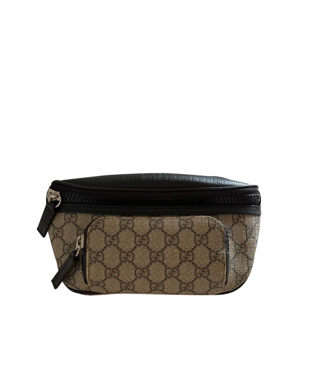 GUCCI Кожаная поясная сумка, фото 1