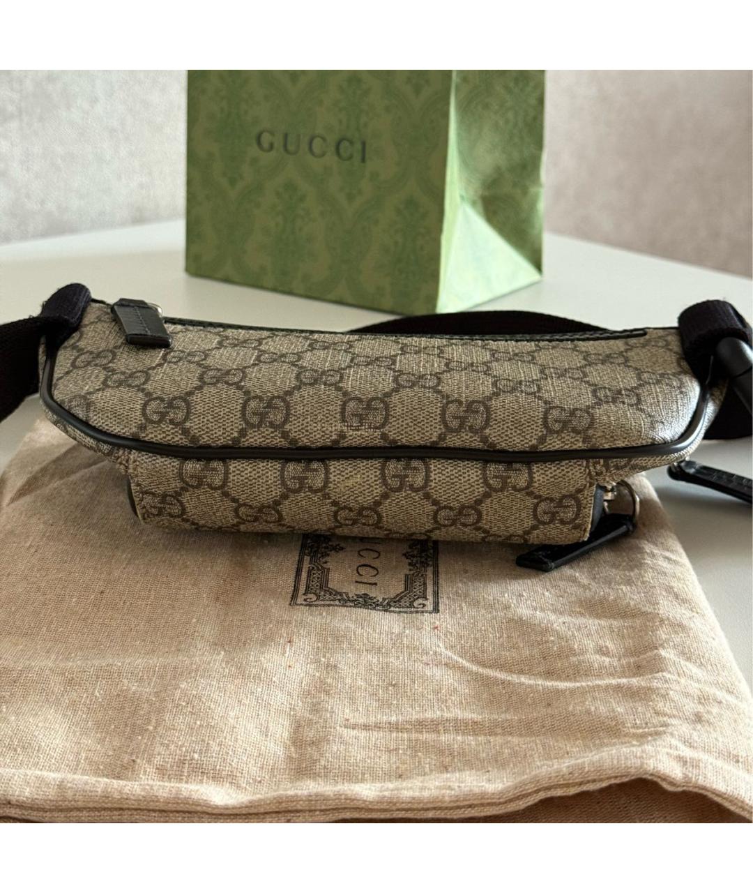 GUCCI Кожаная поясная сумка, фото 8