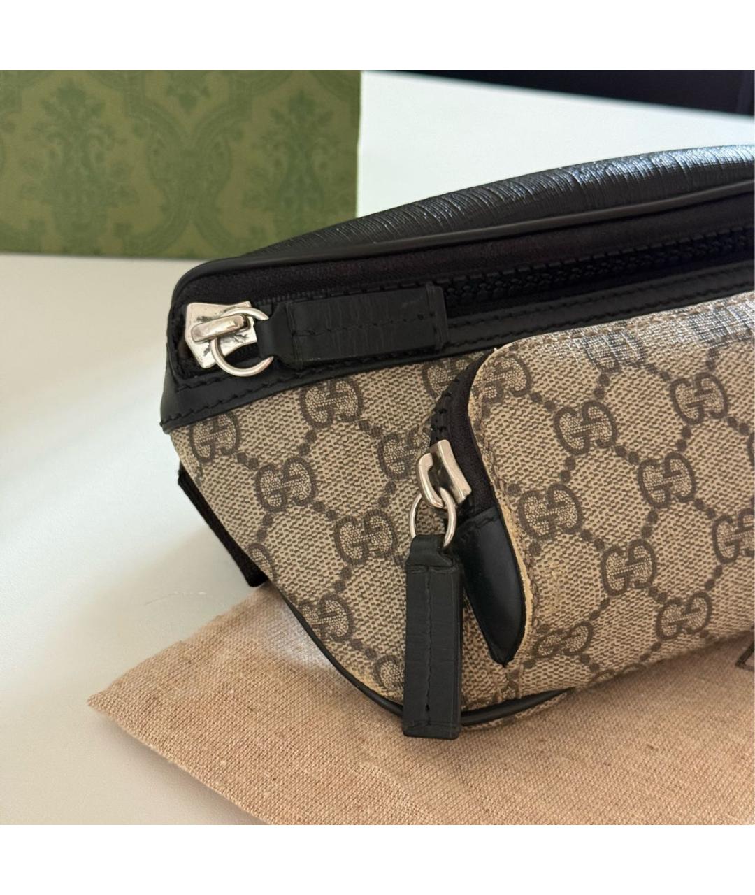 GUCCI Кожаная поясная сумка, фото 4