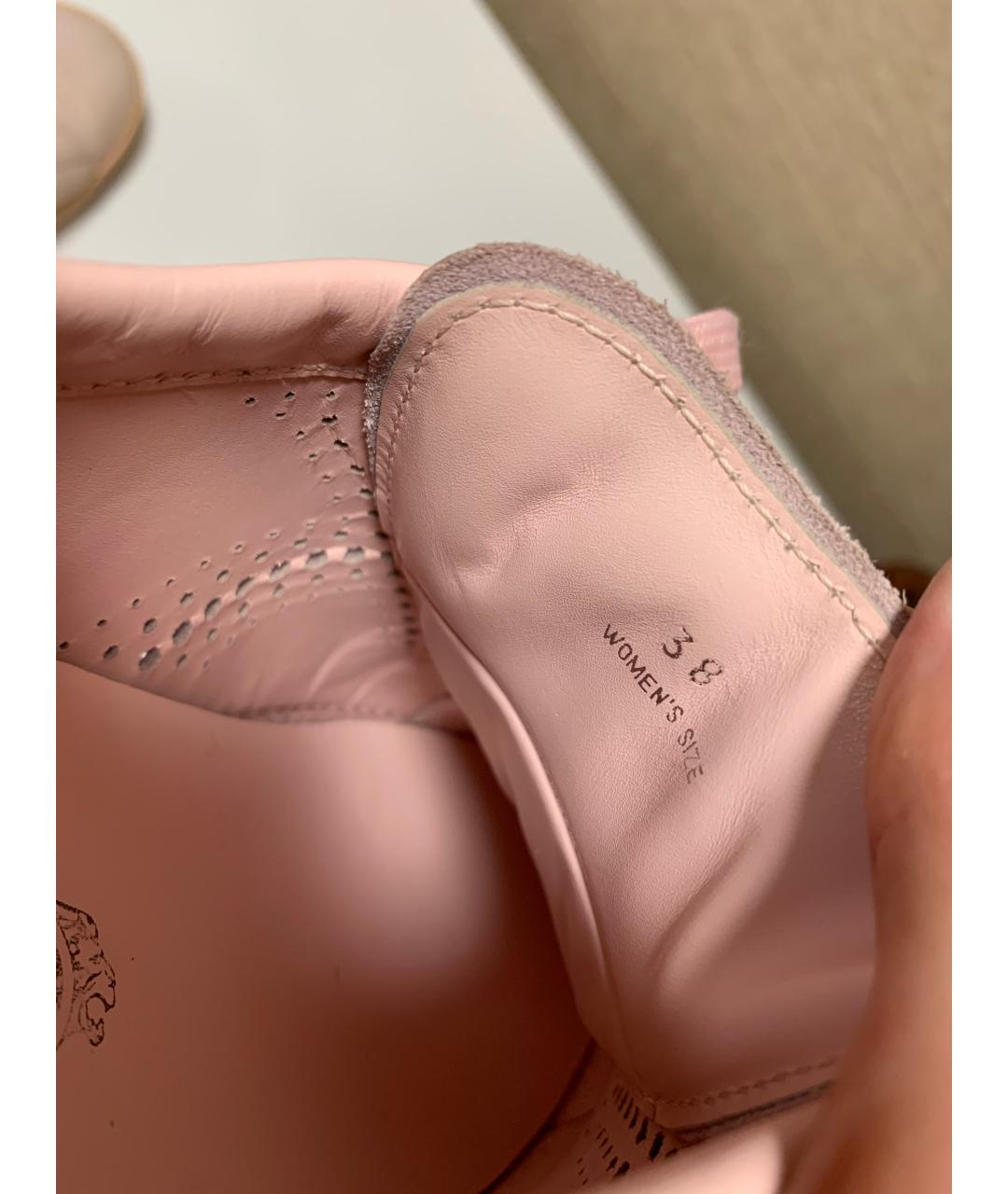 TOD'S Розовые кожаные кеды, фото 7