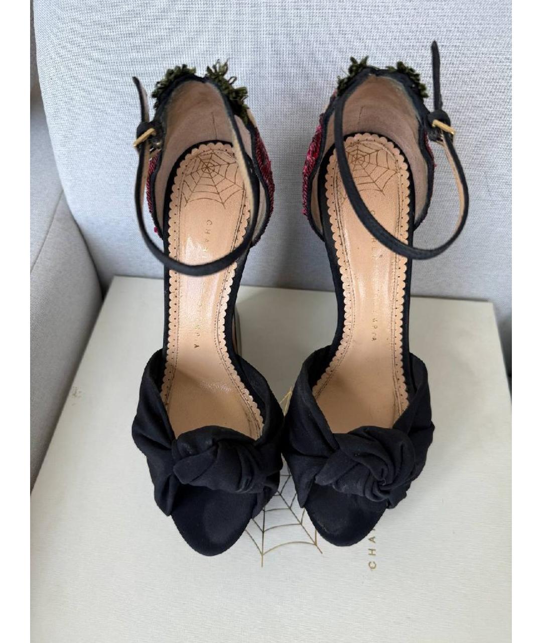 CHARLOTTE OLYMPIA Черные босоножки, фото 3