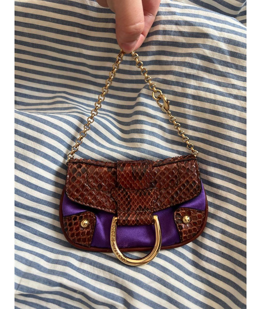 DOLCE&GABBANA Фиолетовая сумка с короткими ручками, фото 9