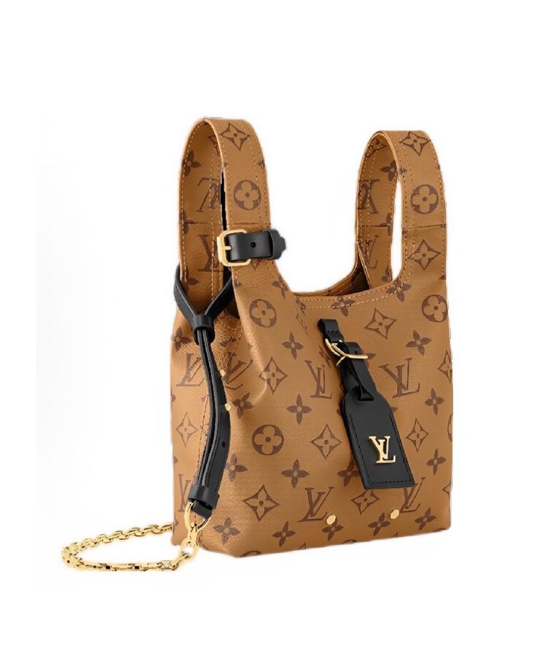 LOUIS VUITTON Коричневая сумка с короткими ручками, фото 3