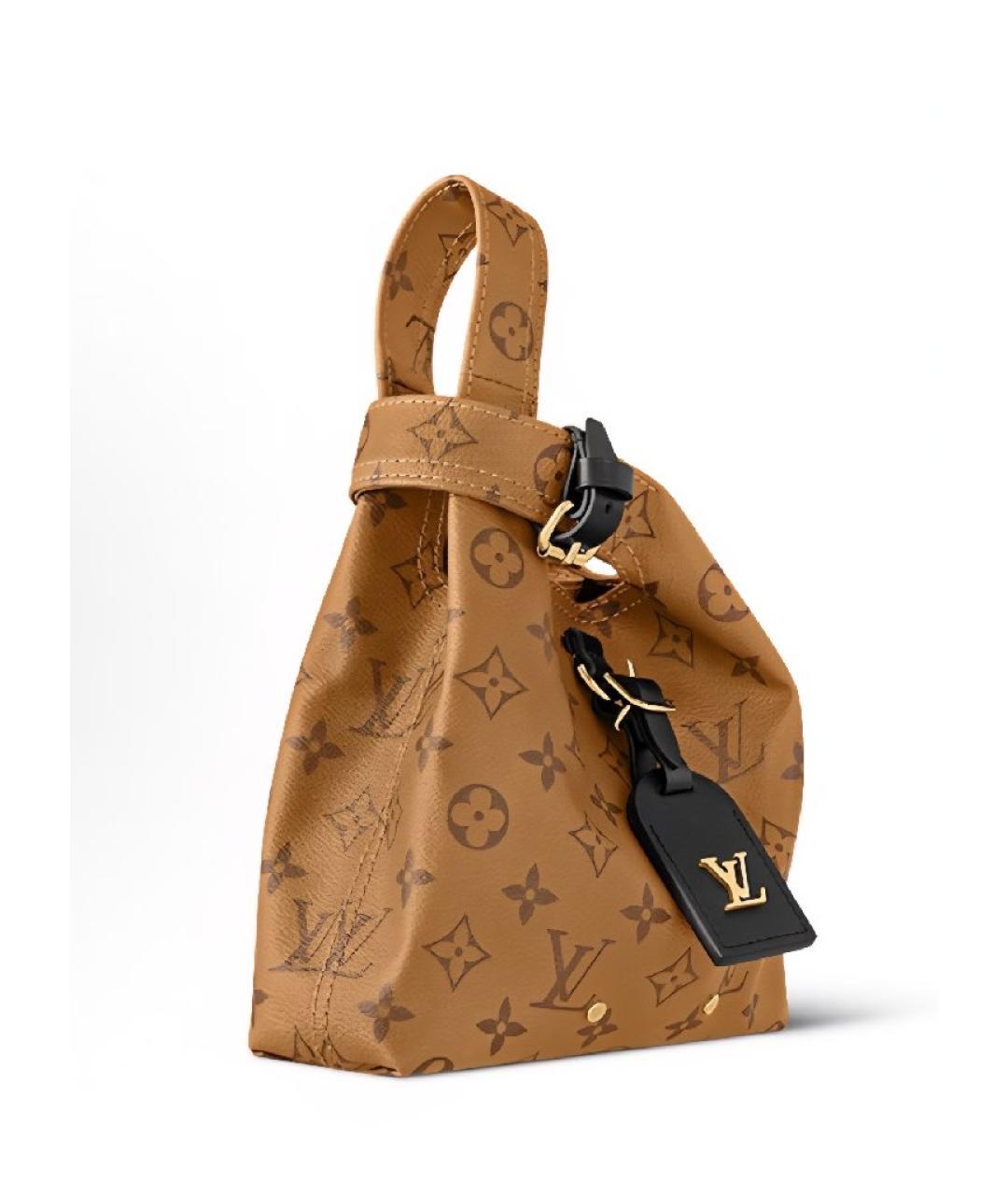 LOUIS VUITTON Коричневая сумка с короткими ручками, фото 2
