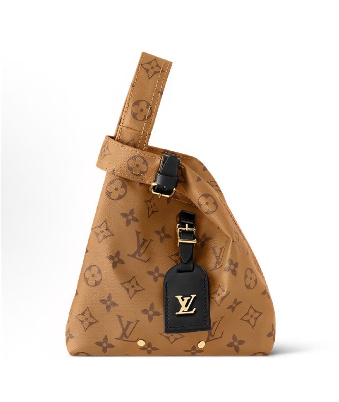 LOUIS VUITTON Коричневая сумка с короткими ручками, фото 8