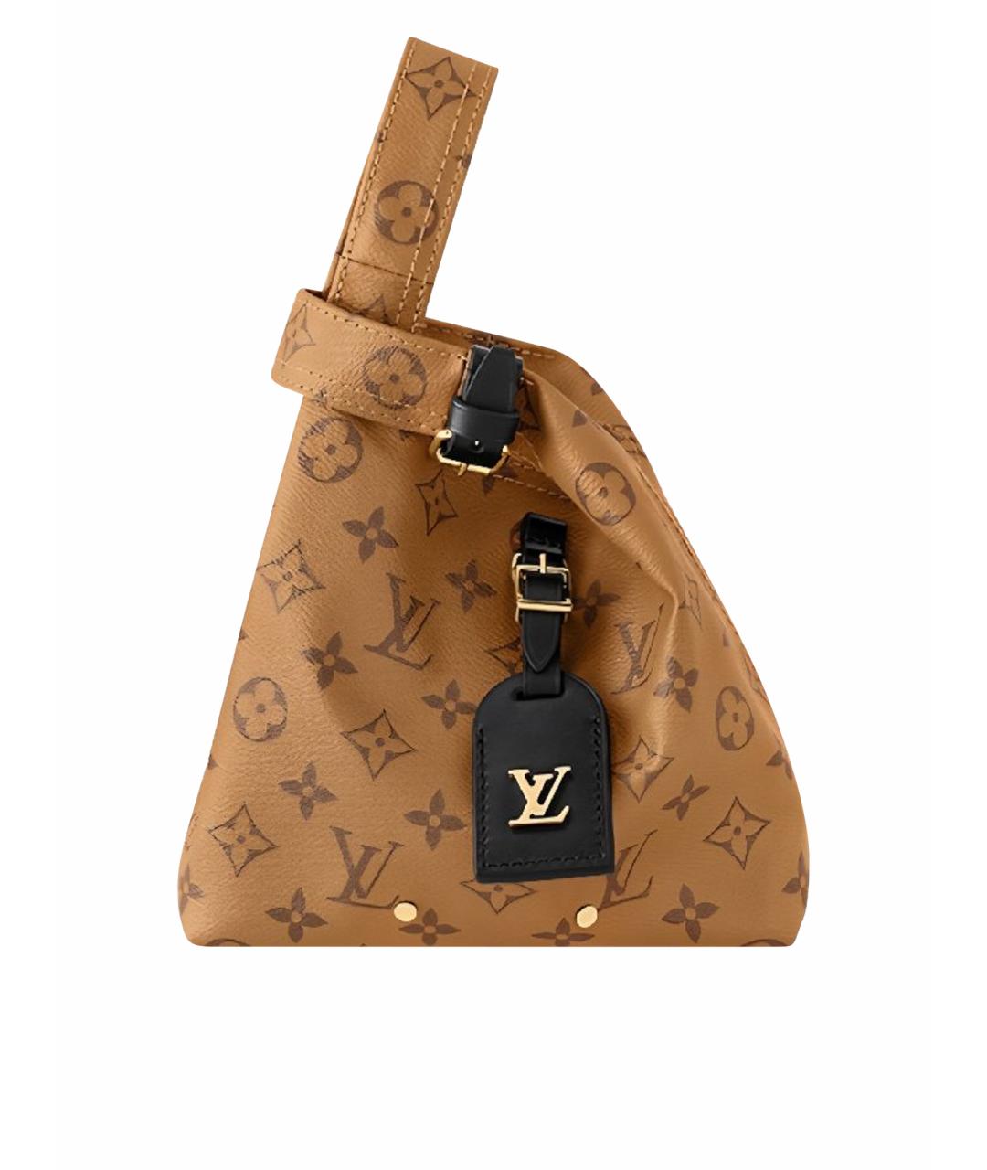 LOUIS VUITTON Коричневая сумка с короткими ручками, фото 1
