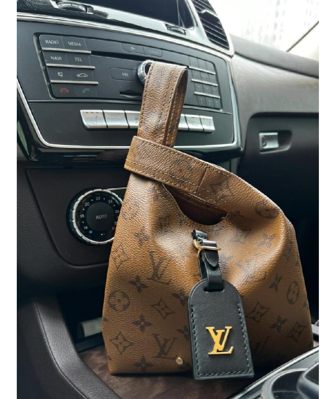 LOUIS VUITTON Коричневая сумка с короткими ручками, фото 6