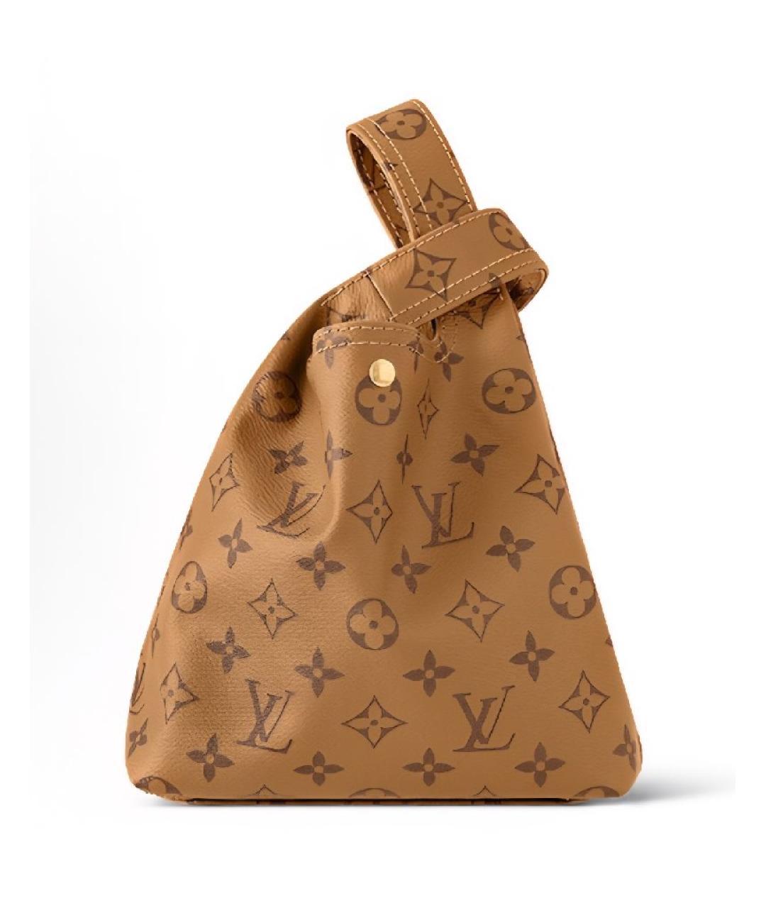 LOUIS VUITTON Коричневая сумка с короткими ручками, фото 4