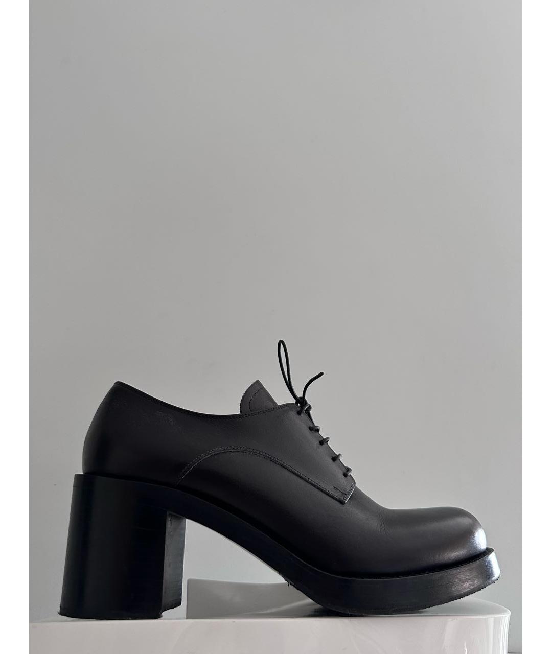 MIU MIU Черные кожаные ботильоны, фото 8