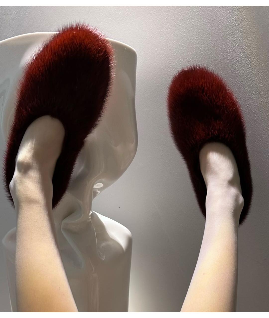 CELINE Бордовые балетки, фото 6